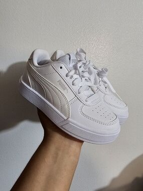 Puma White Classic Low-Top Sneakers